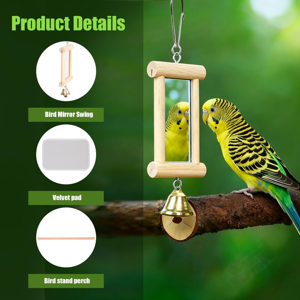 FOCZZU parrot travel bag side pocket for snacks and water