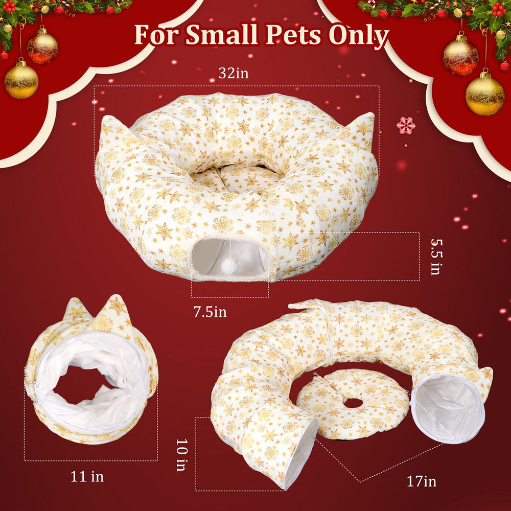 FODAHRWS red and white Christmas pattern blends with festive decor