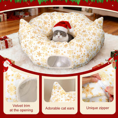 FODAHRWS soft plush tunnel material provides gentle pet friendly comfort