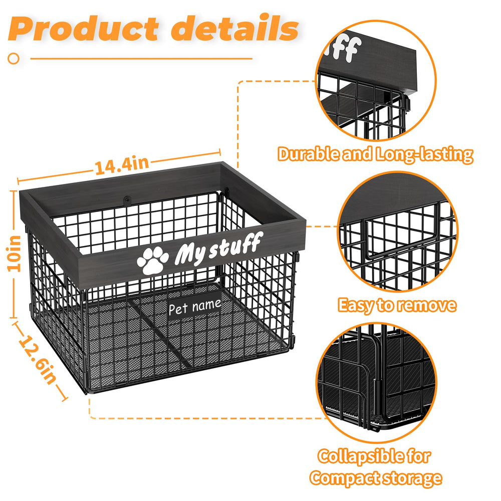 Foellstoe dog toy bin low-height access for pets and kids.