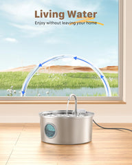 FOFNON 108oz capacity shown for long-lasting pet water