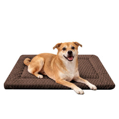 Fogkiss dog bed mat on kennel fit promotes secure crate placement and cozy resting.