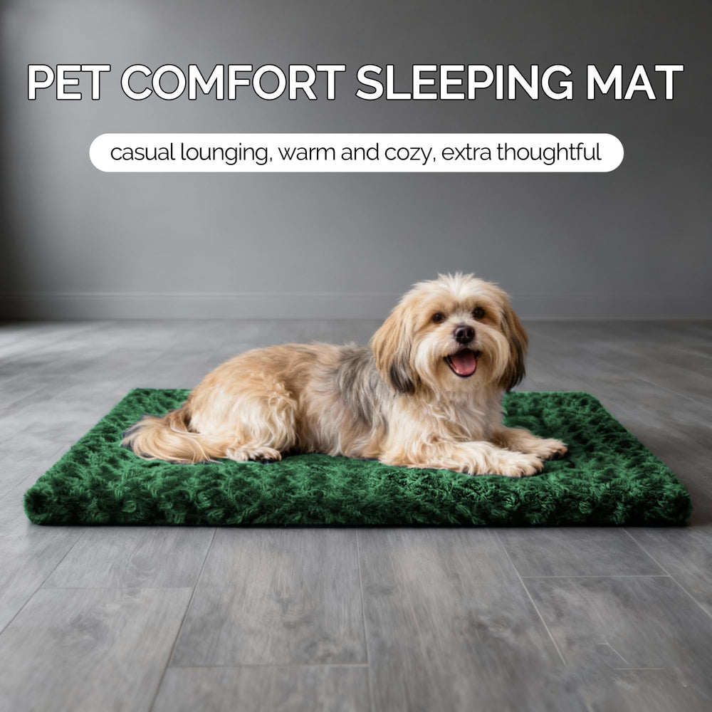 Fogkiss dog bed mat non-slip-bottom stays put during play.
