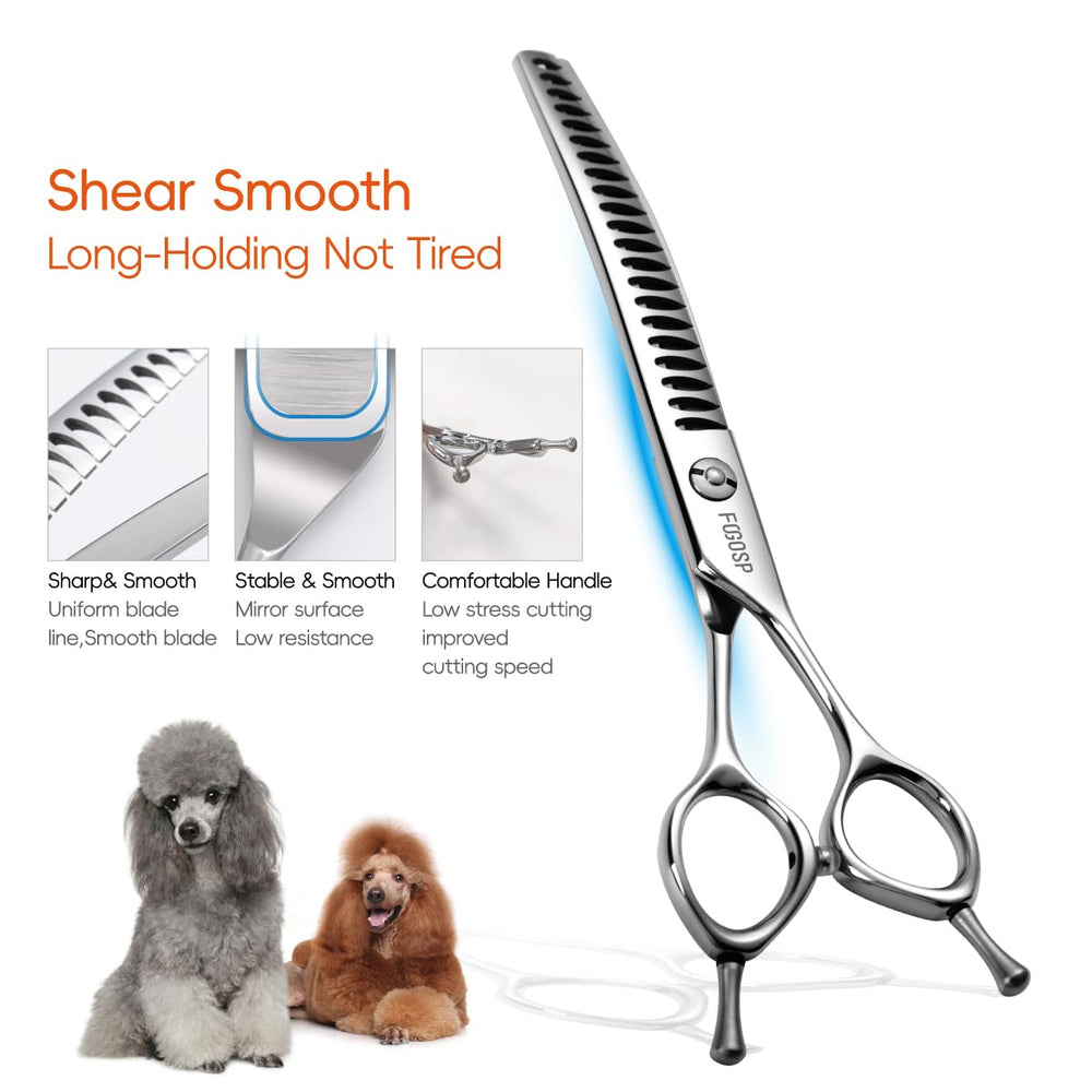FOGOSP 21-teeth thinning teeth create balanced texture without rough ends.
