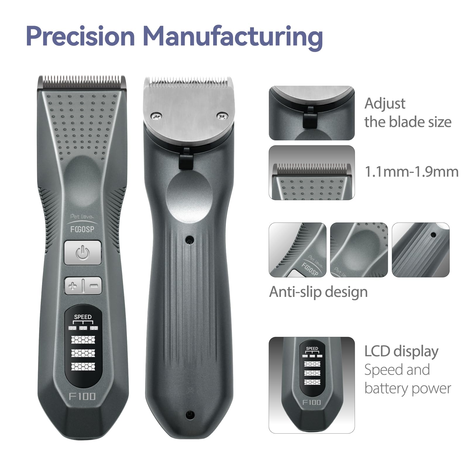 FOGOSP cordless grooming in action demonstrates freedom and efficiency.