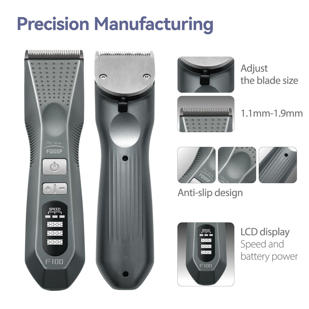 FOGOSP cordless grooming in action demonstrates freedom and efficiency.