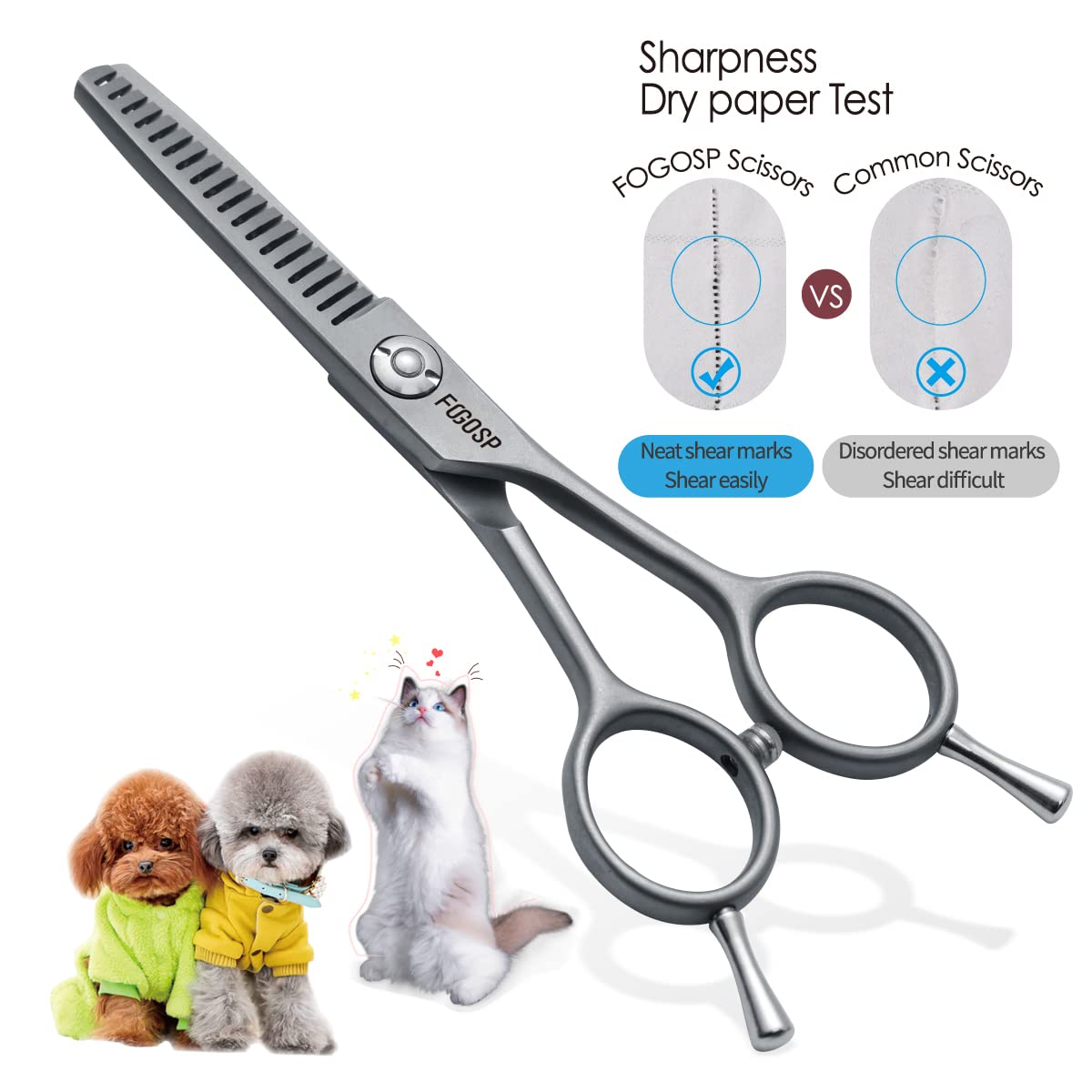 FOGOSP ergonomic lightweight design reduces hand fatigue in daily grooming sessions.