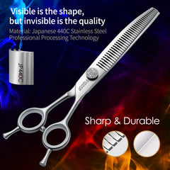 FOGOSP japanese 440C steel blade with 30 teeth ready for thinning