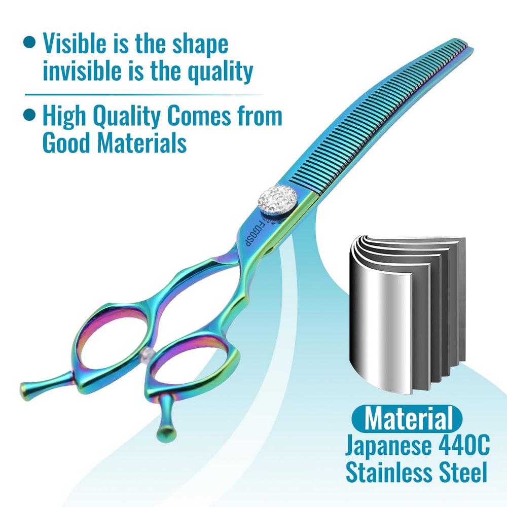 FOGOSP ergonomic large finger holes design for comfortable grooming sessions.