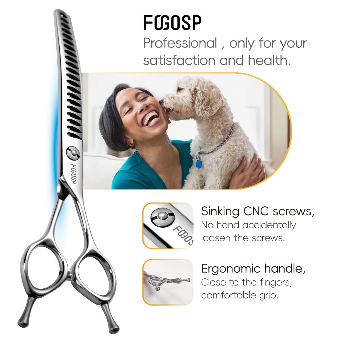 FOGOSP convex edge and hollow-ground design ensure precise, smooth cuts.