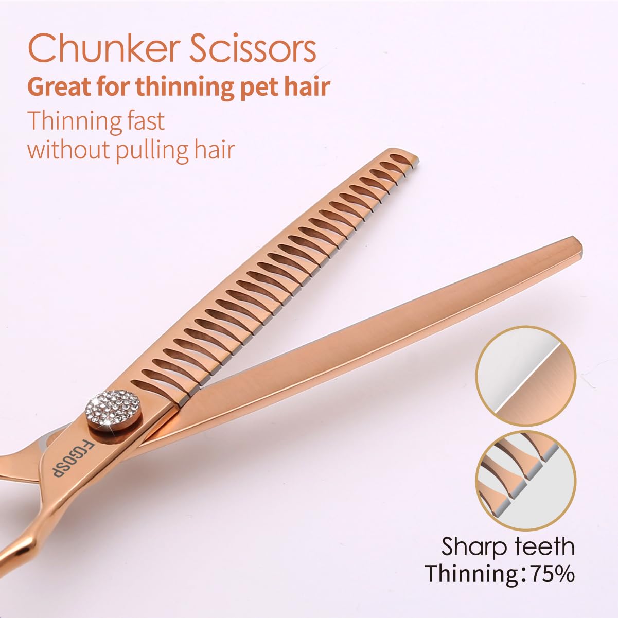 FOGOSP grooming scissors case for organized storage and travel