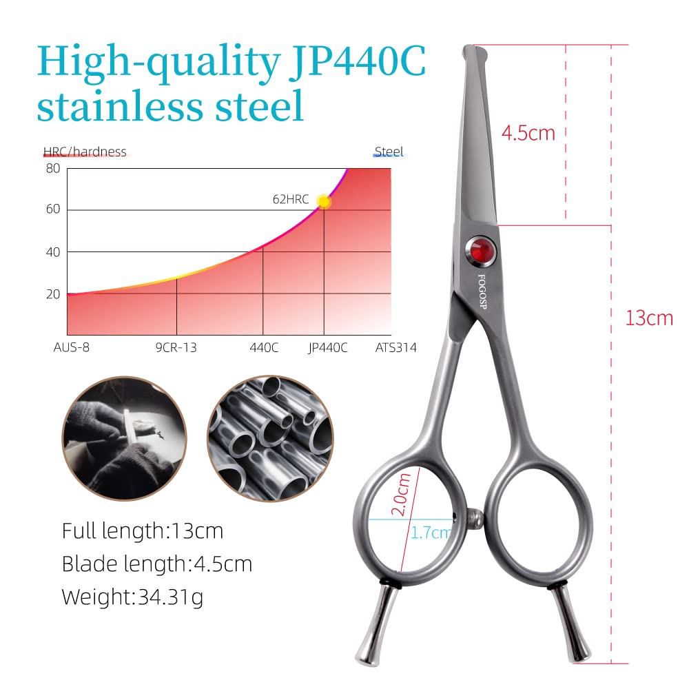 FOGOSP safety-round-tip suits small dogs and cats for safe trimming.