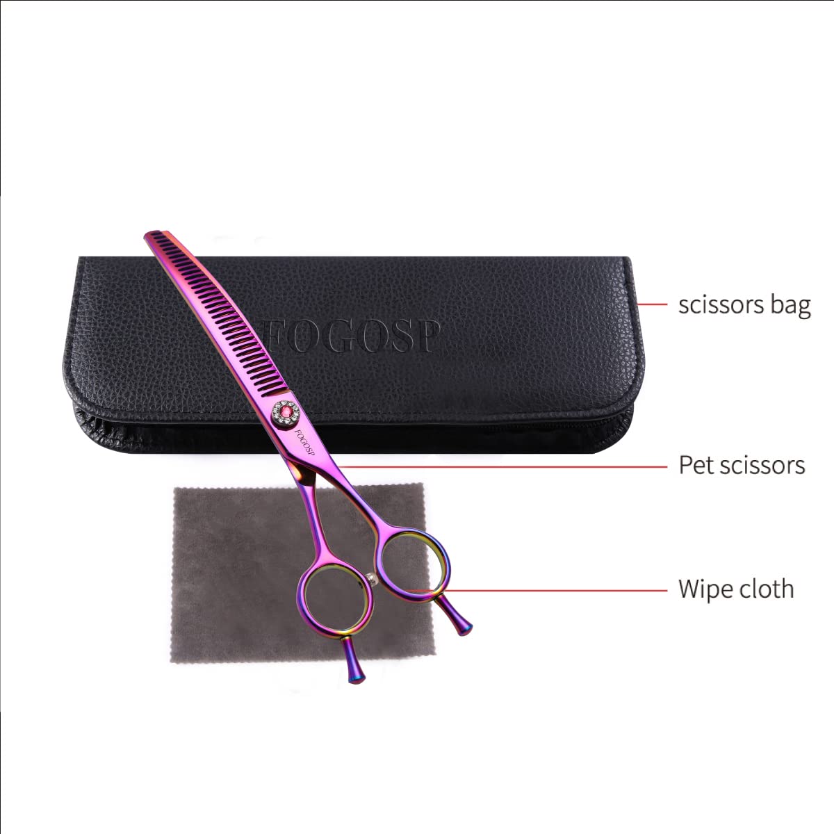 FOGOSP smooth-motion joints reduce noise for calmer grooming sessions.