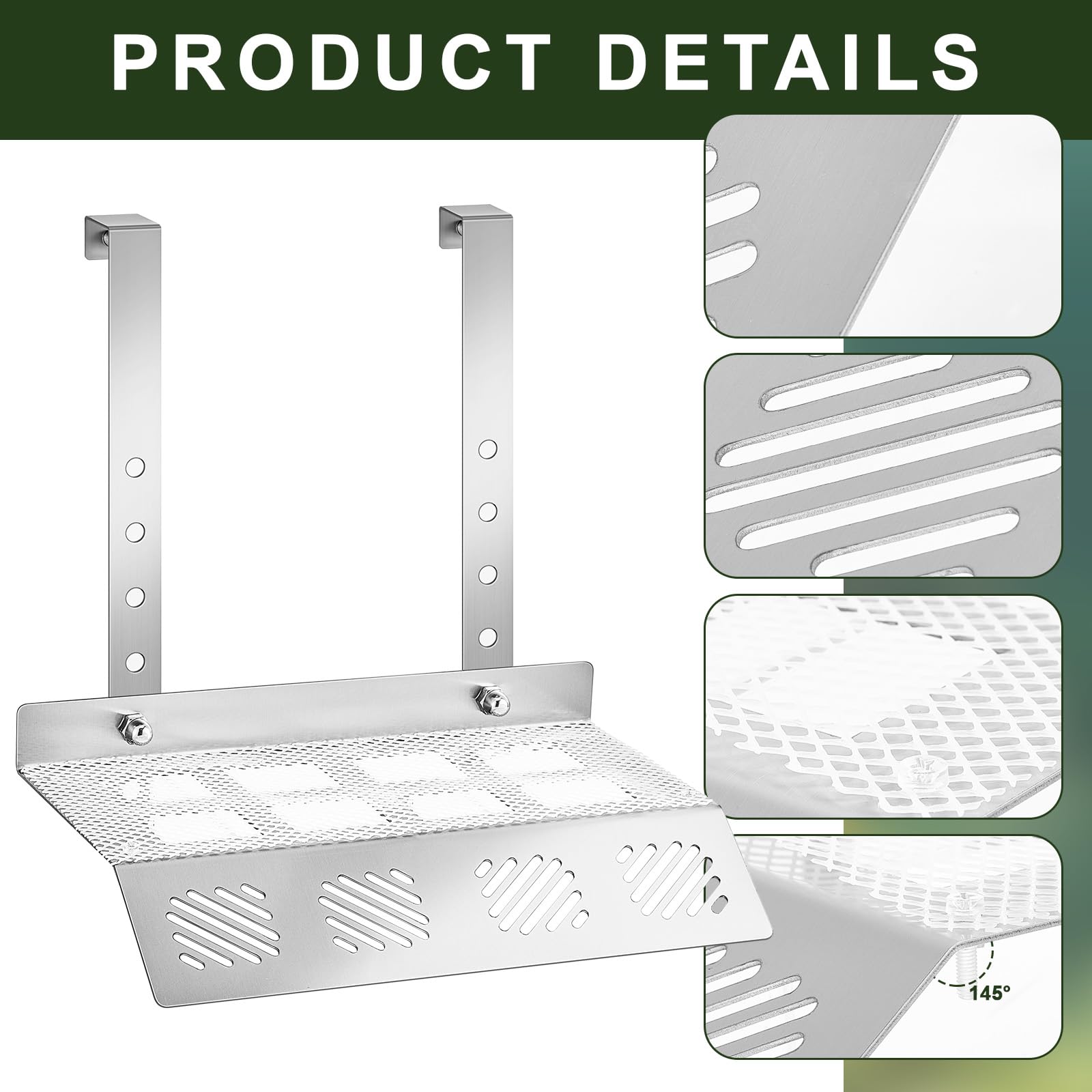 FoldTier platform shows dimensions 5.2x11.5 inches for spacious basking area.