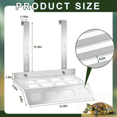 FoldTier turtle basking platform image showing assembly hardware included.