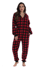 Followme buffalo plaid dog jacket back view showcases stylish seasonal comfort for pets.