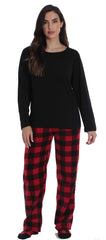 Follow Me buffalo plaid dog jacket side wearer demonstrates secure, snug wrap.