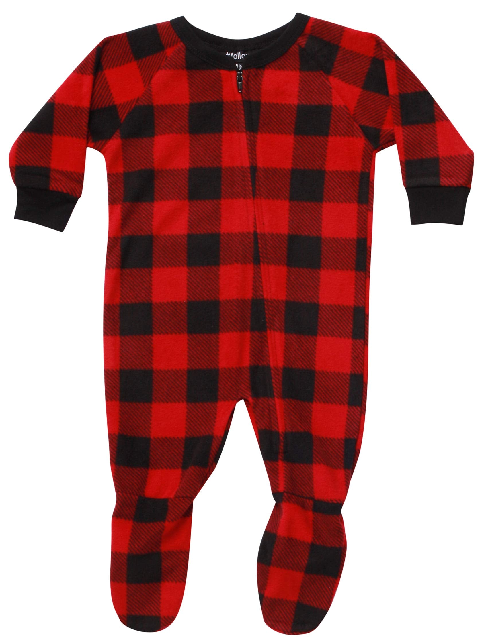 Follow Me buffalo plaid dog jacket walking scene conveys warmth on outdoor strolls.