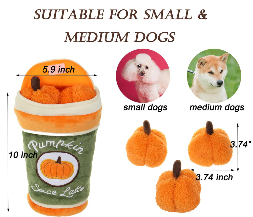 FONBALLOON PARTY Hide and Seek plush dog toy suitable for small and medium dogs