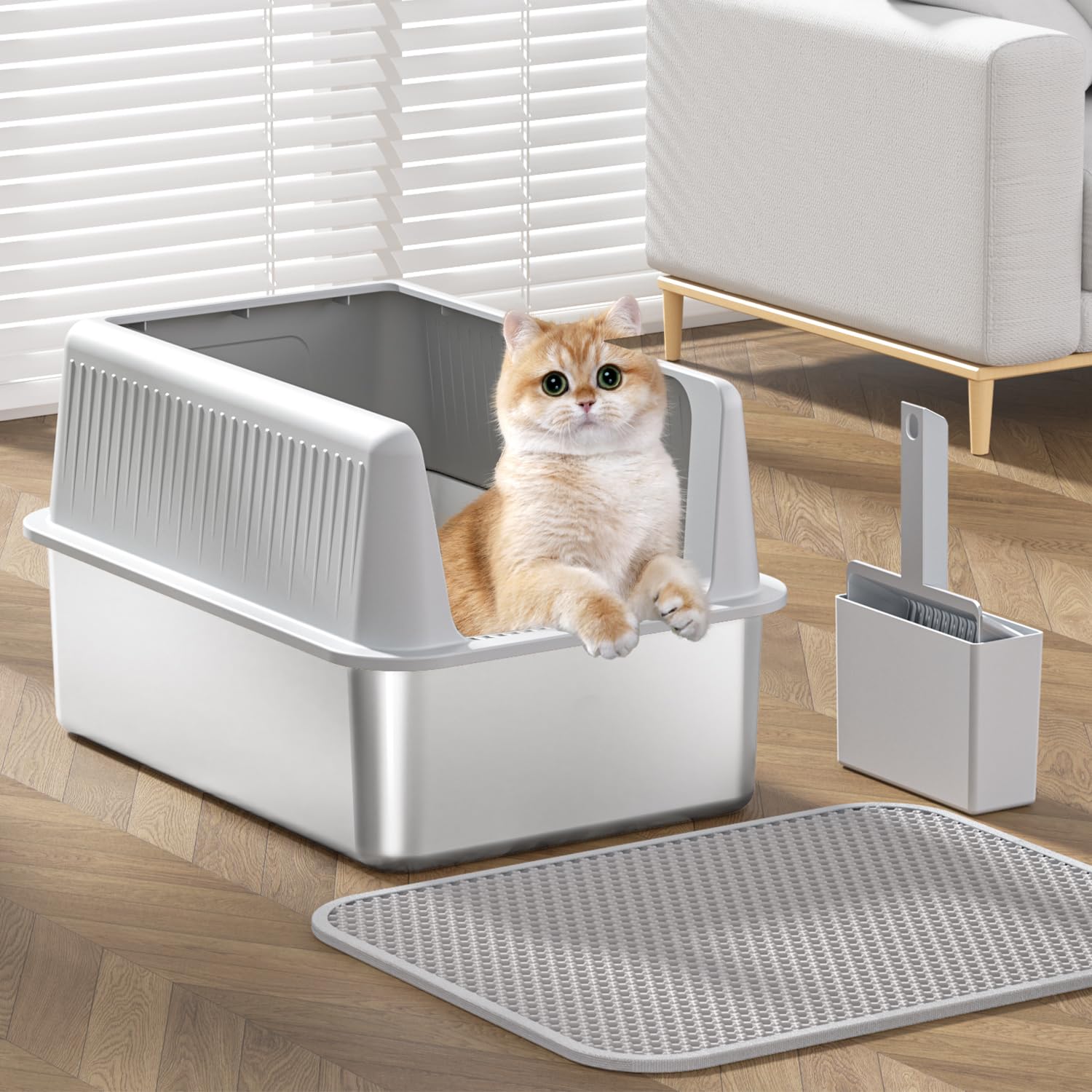 Fooalgo leak-prevention design reduces urine spread for cleaner floors.