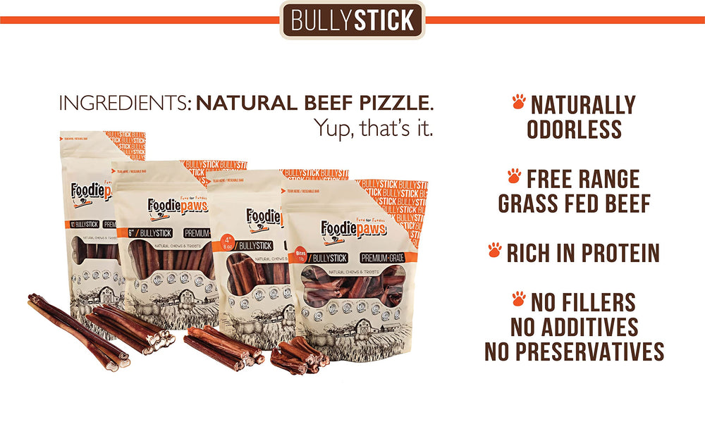 FOODIEPAWS large-dog chew sticks; satisfying for power chewers