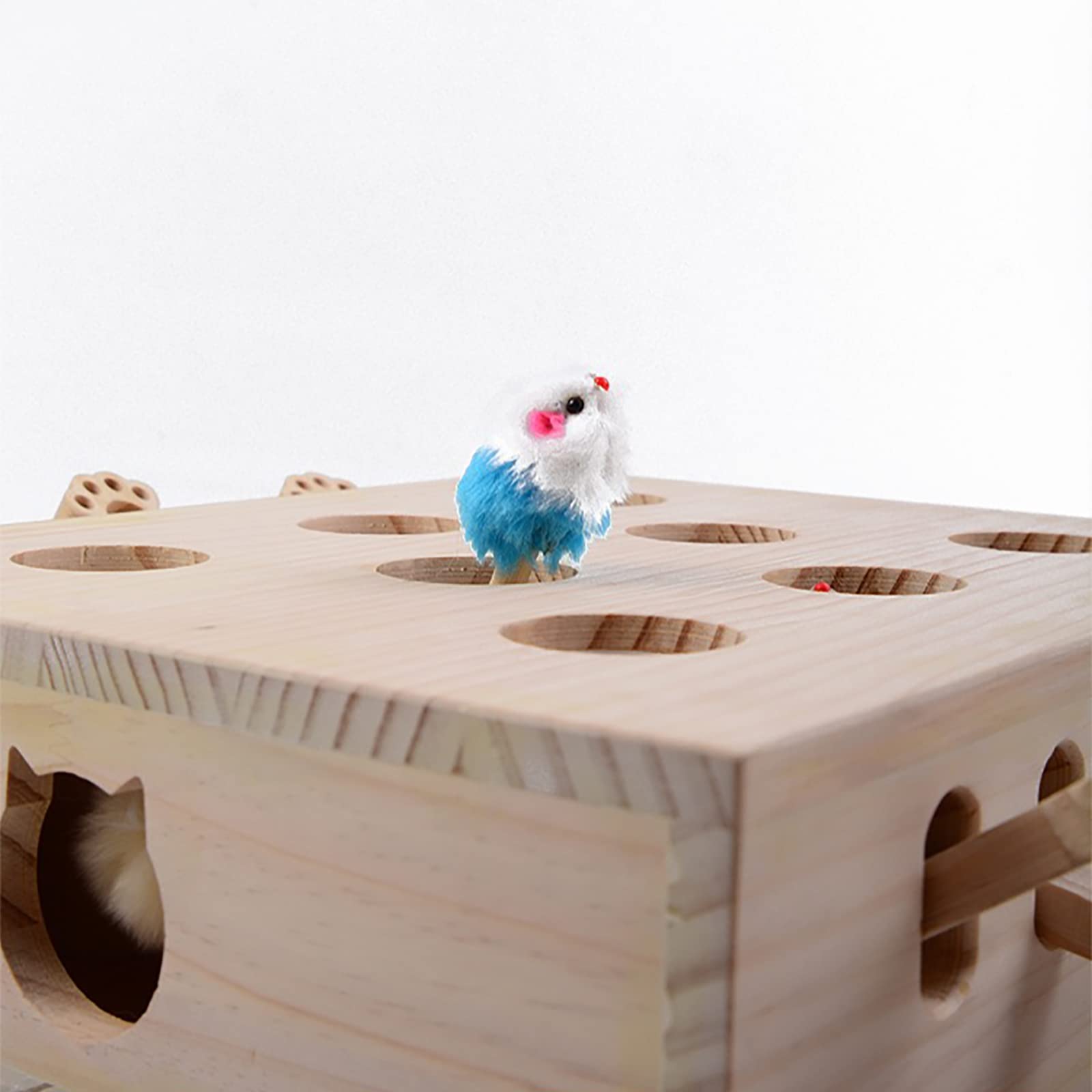 FOOPOMARY cat pawing the mole game to boost engagement and exercise