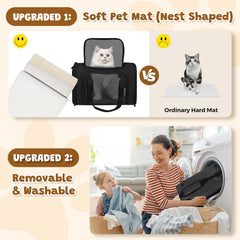 FOORLON breathable mesh windows allow air flow and pet visibility.