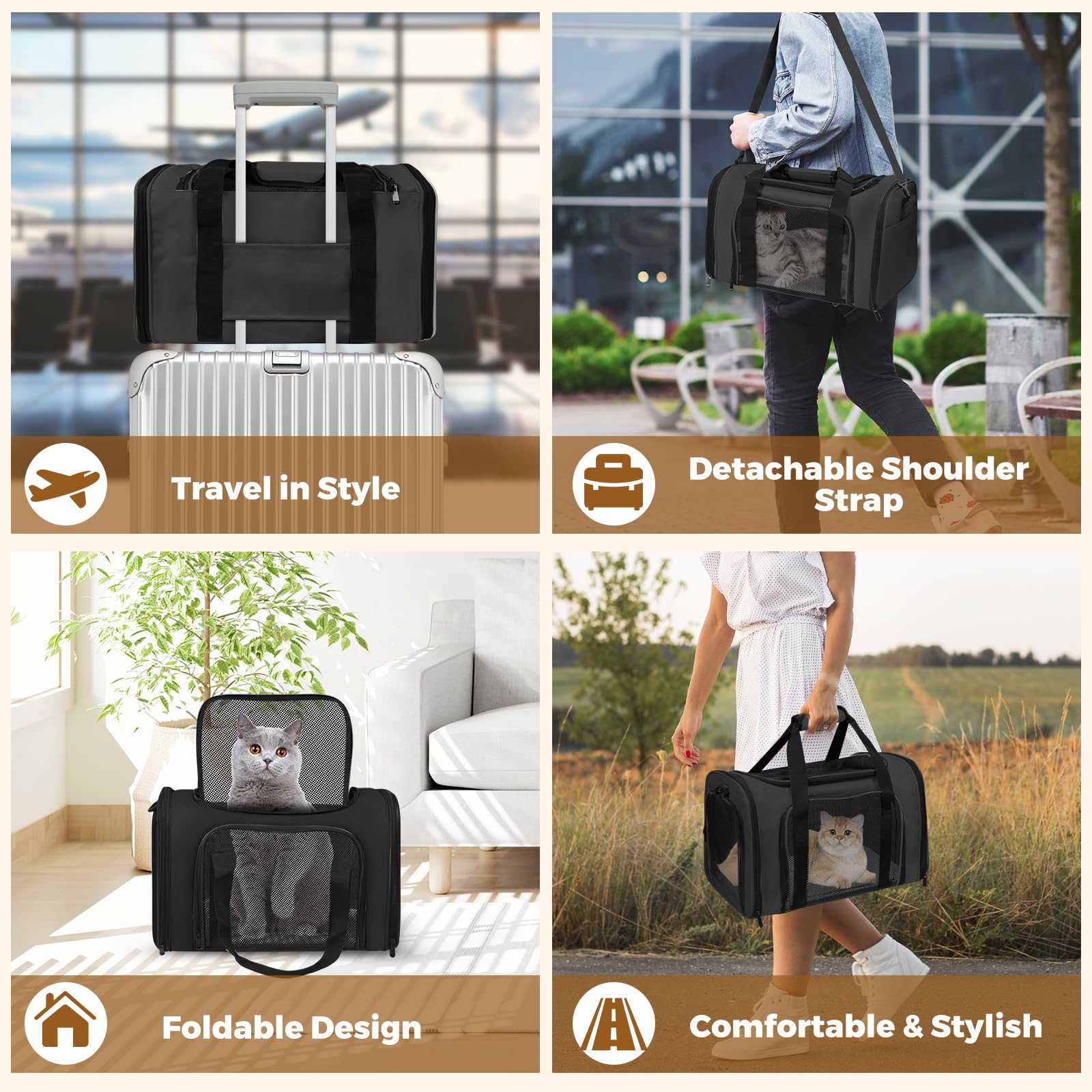 FOORLON durable waterproof polyester with reinforced seams resists daily wear.