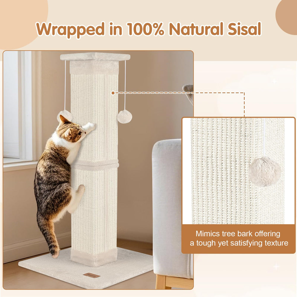 Fopetfy furniture-protect-friendly design keeps claws away from furniture while cats explore