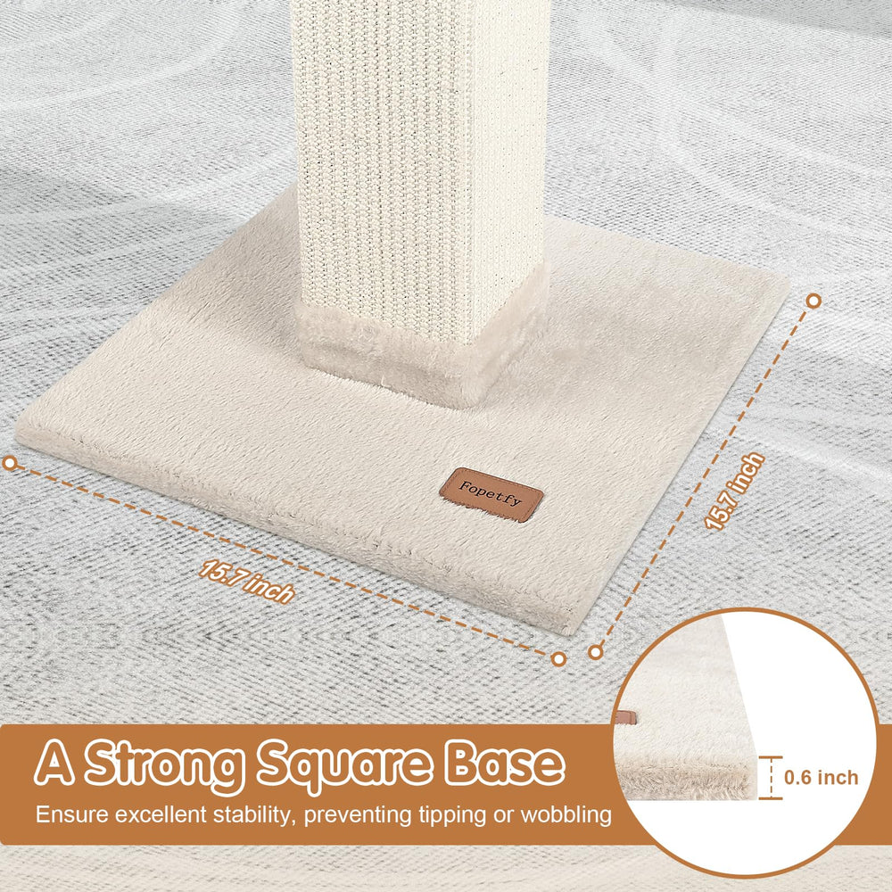 Fopetfy stable square base 15.7 inches prevents tipping during play