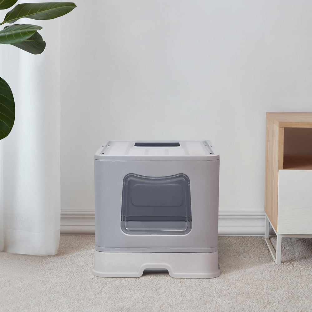 Fophop XL foldable litter box compact storage when collapsed