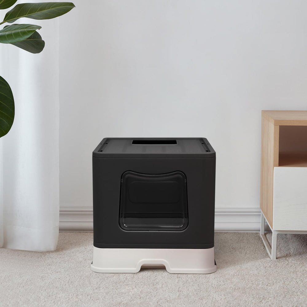 Fophop XL folded litter box showcases compact storage