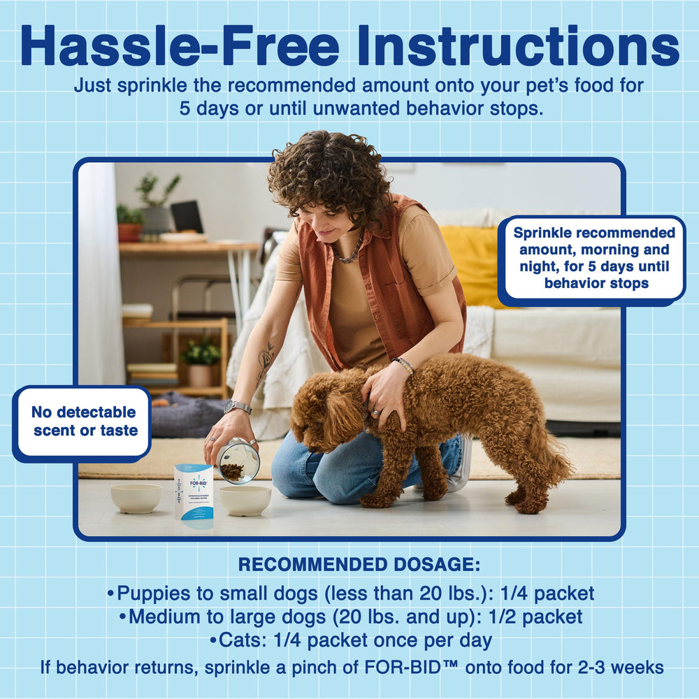 For-Bid coprophagia-deterrent label highlights decades of veterinary trust and safety