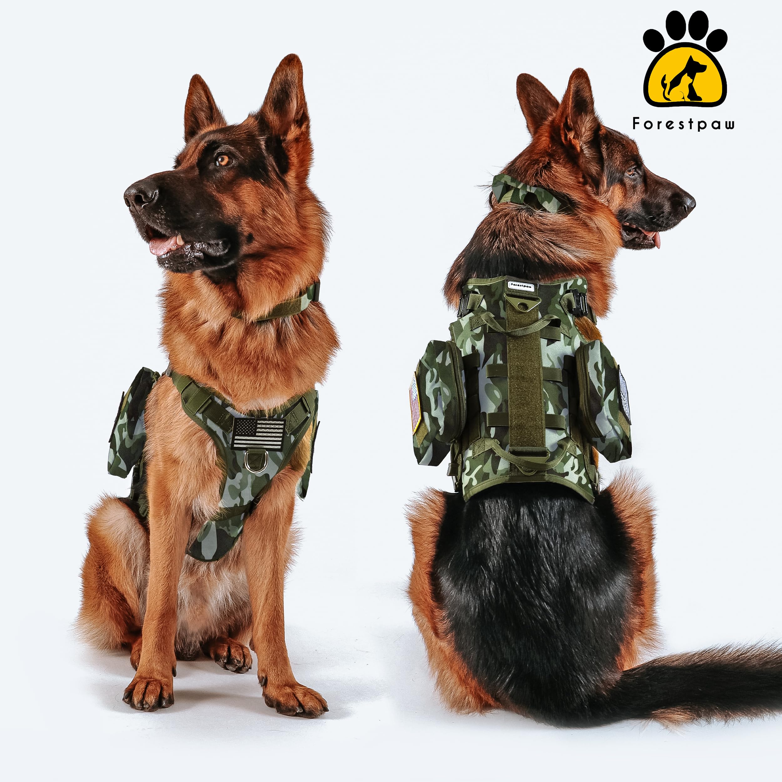 Forestpaw adjustable chest range 15-45 inches fits wide range of dogs