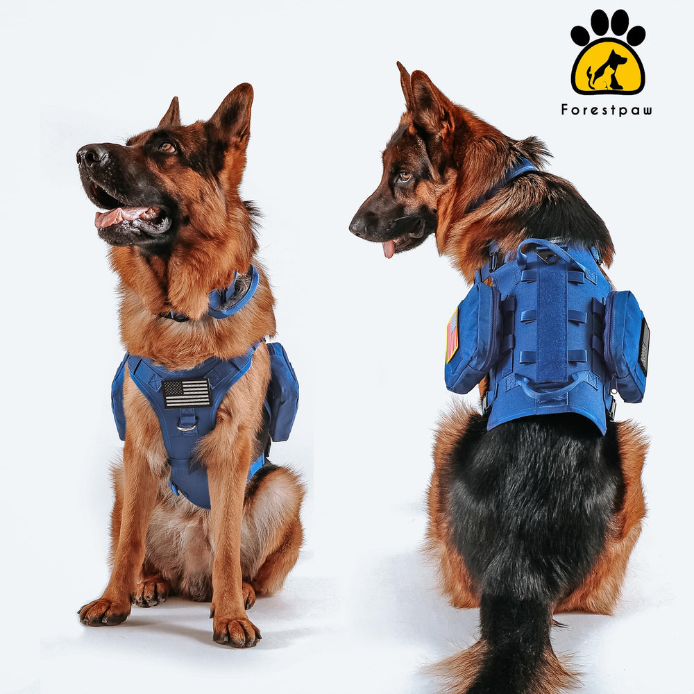 Forestpaw adjustable chest range supports sizes from medium to XL dogs