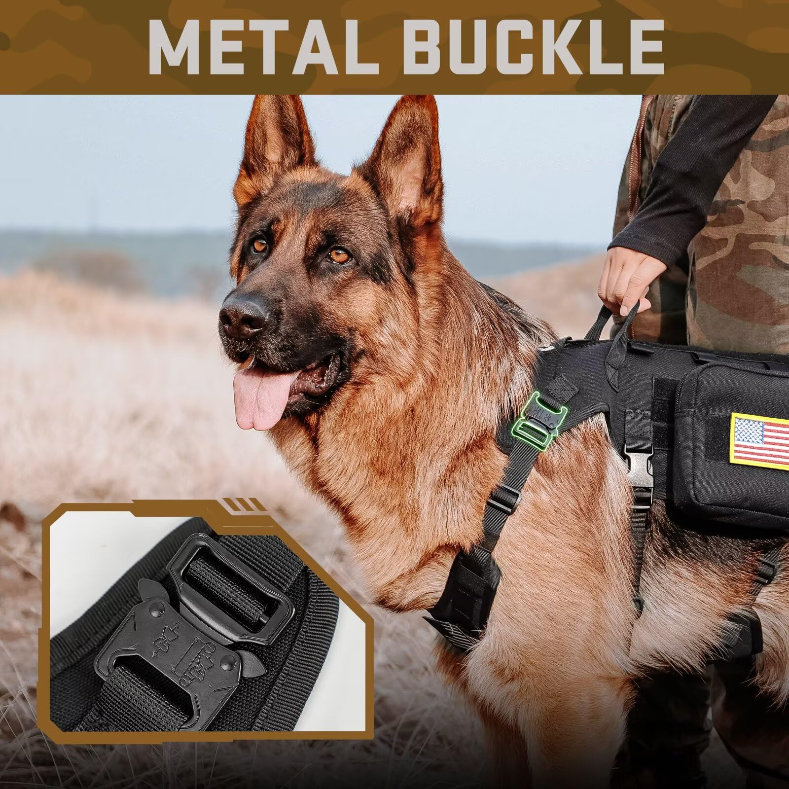 Forestpaw bungee leash absorbs sudden pulls with ergonomic dual handles for crowded areas.