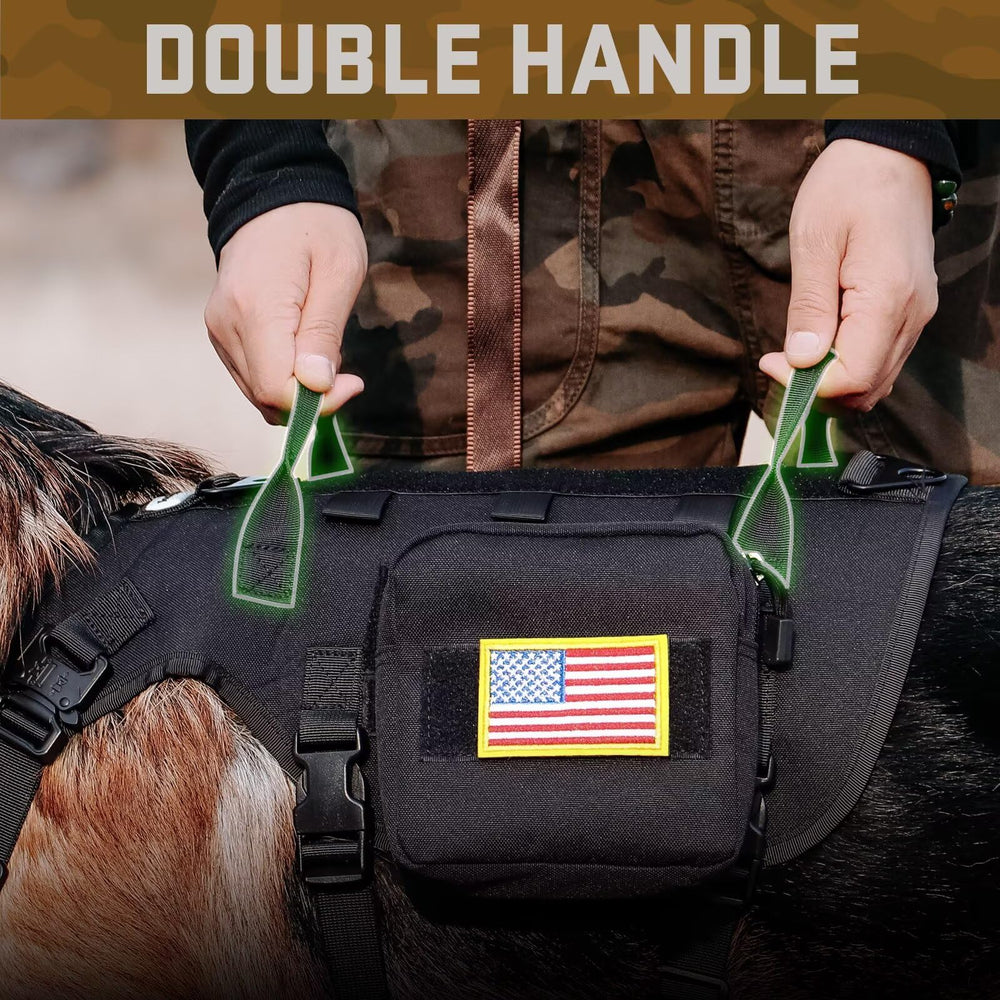 Forestpaw dog harness medium back clip with dual handles for easy vehicle transfers