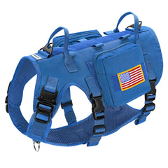 Forestpaw dog harness medium front view highlights secure no-pull design for confident outdoor walks.