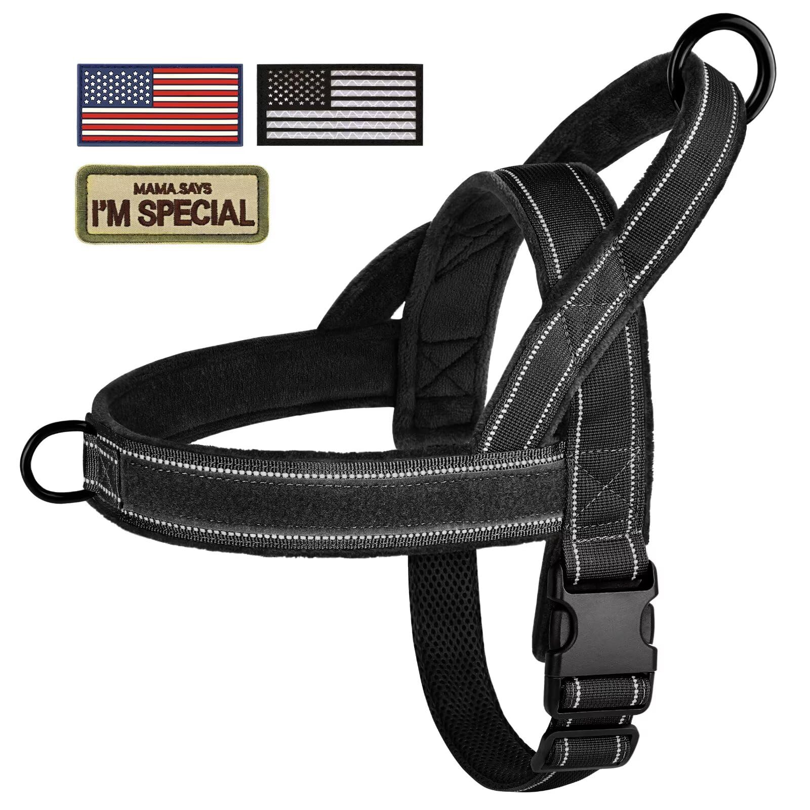 Forestpaw wide-gap handle enables confident guiding and gentle lifting during training.