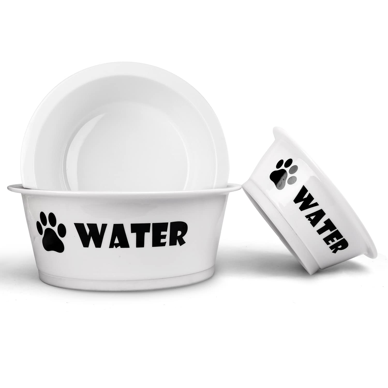 Lead and cadmium free porcelain maintains pet health and clean aesthetics.