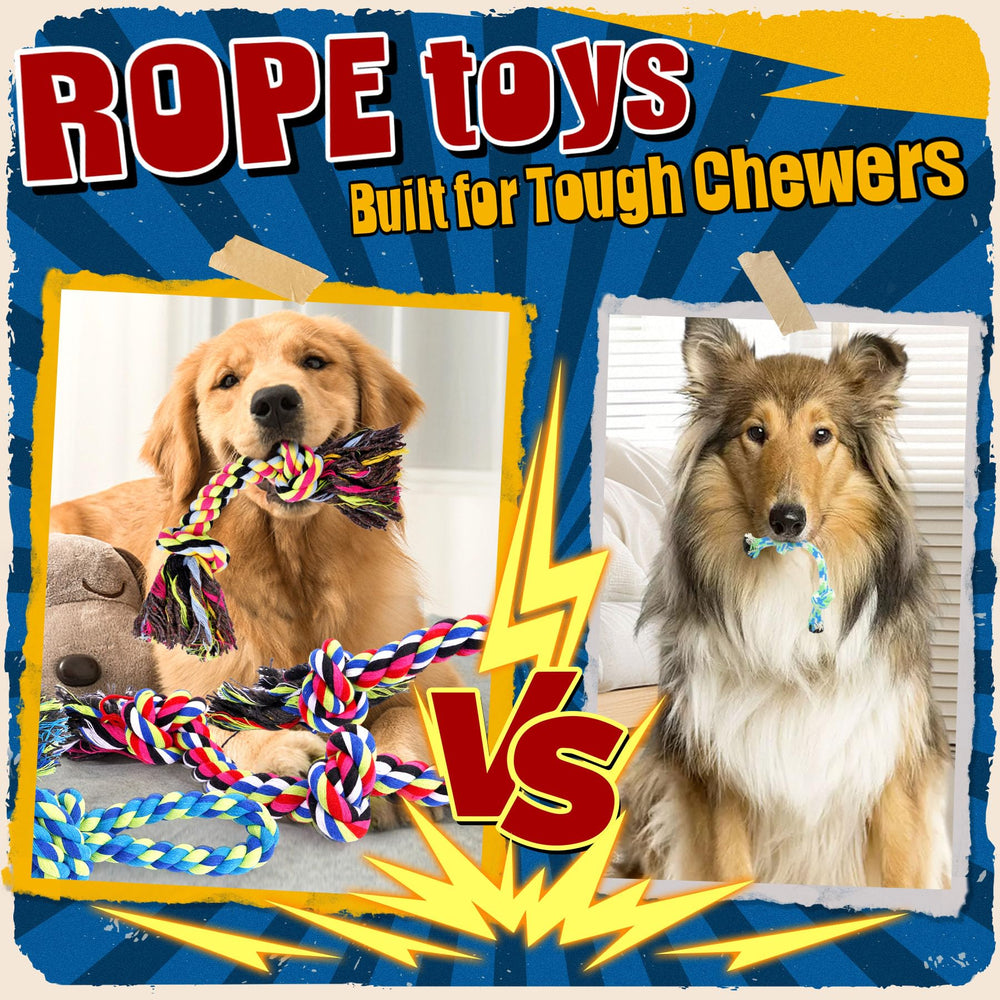 Forfon large-dog playtime rope toys designed for extended sessions.