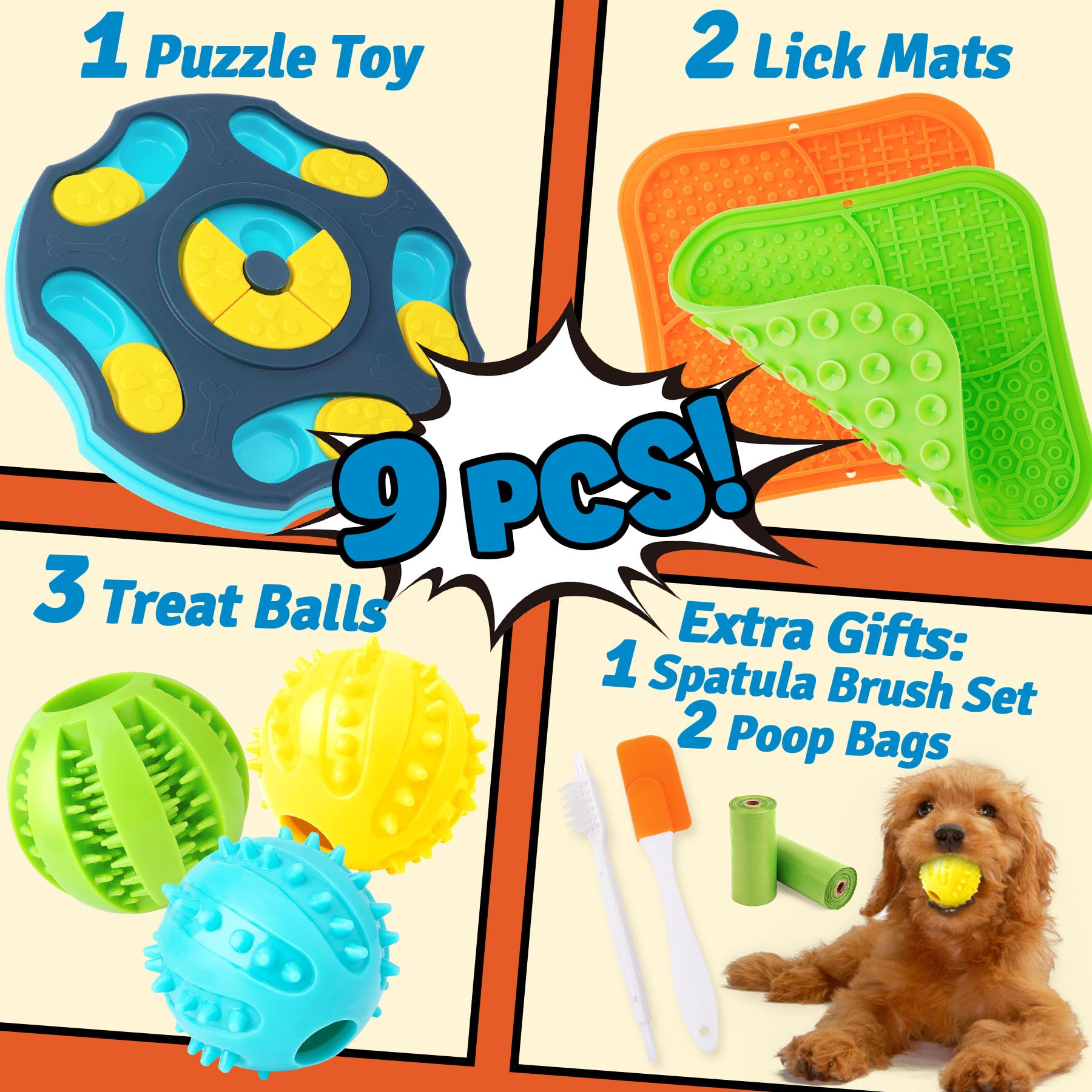 Forfon puzzle toy all-around challenges small-to-medium dogs to engage minds