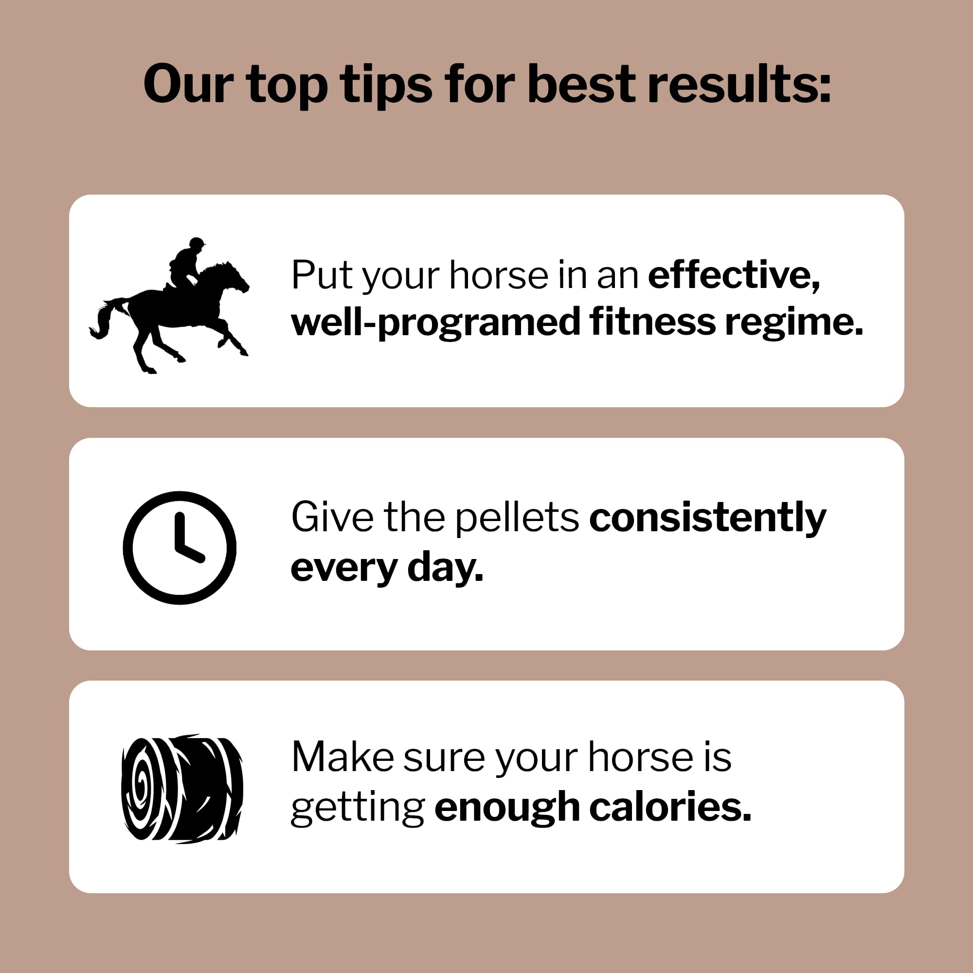 Formula 707 MuscleMx on a horse diet plan in a stall setting.