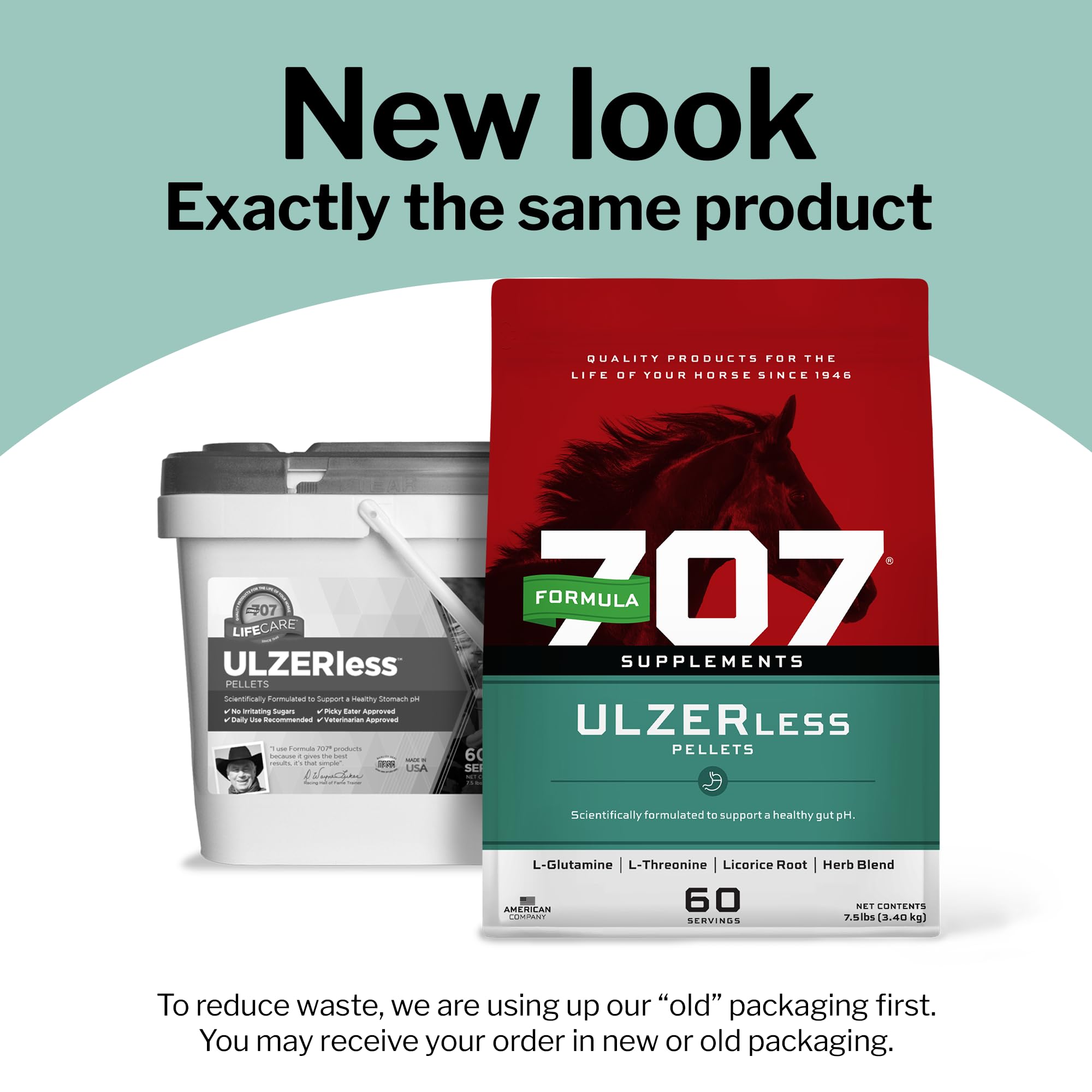 Formula 707 ULZERless bottle top close-up for easy daily dosing