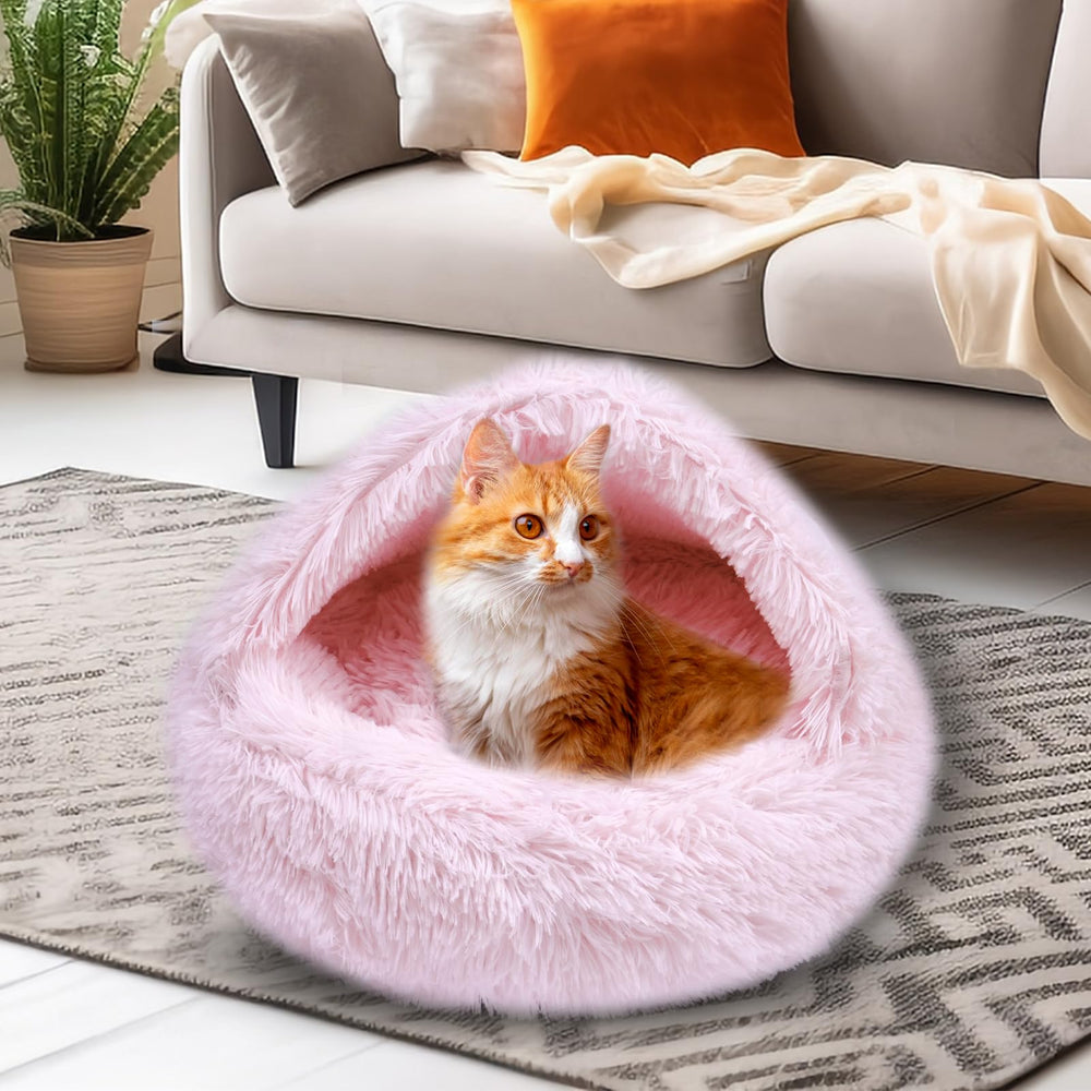 FORMYCATIE cat bed light pink fabric adds gentle color to living space