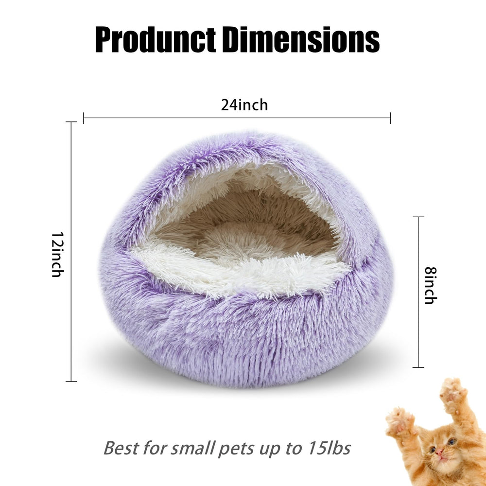 FORMYCATIE cat bed soft plush materials provide warm cozy resting spot