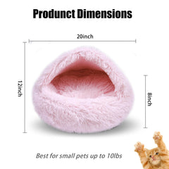 FORMYCATIE cat bed soft plush materials provide warmth and comforting touch