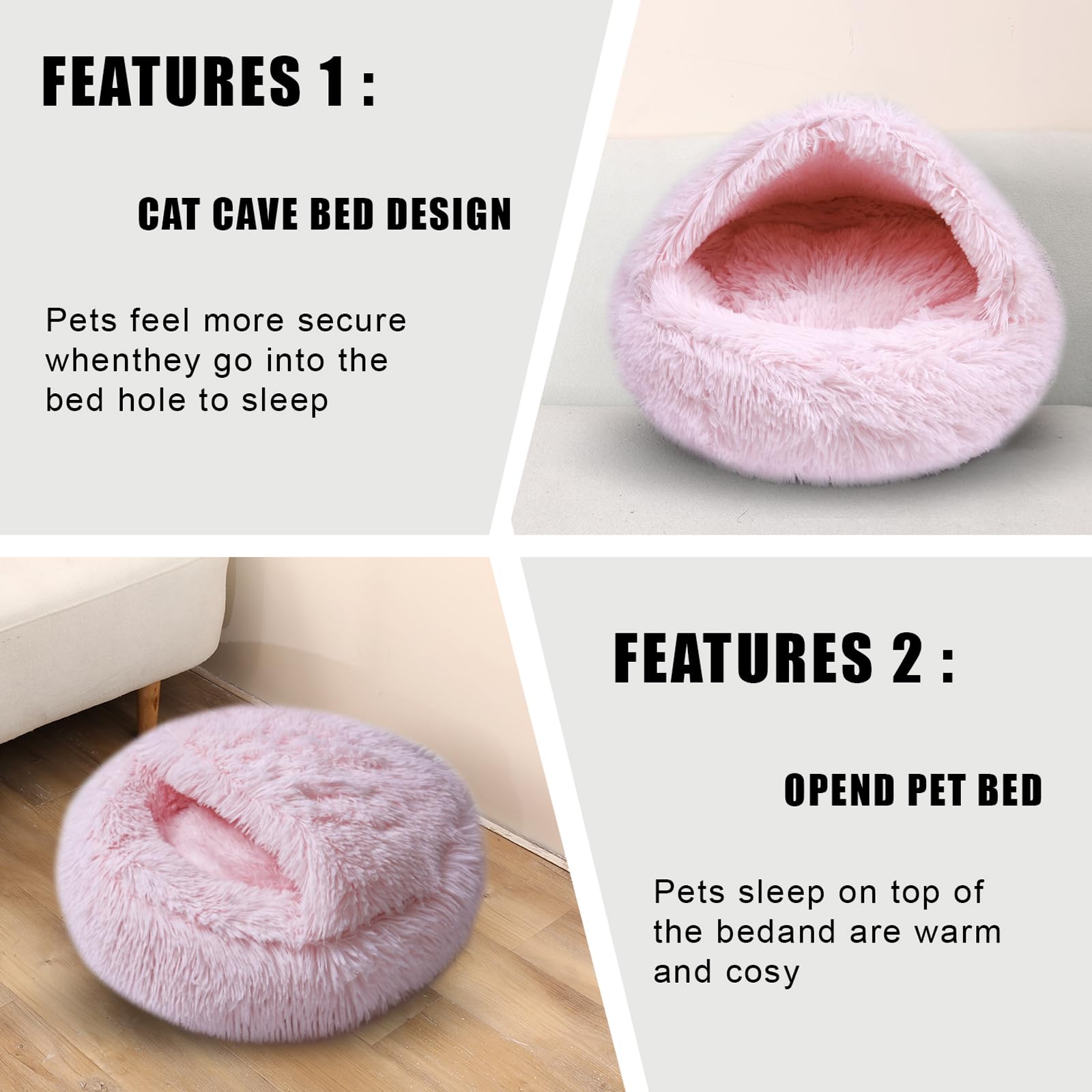 FORMYCATIE cat bed washable cover for easy cleaning after adventures