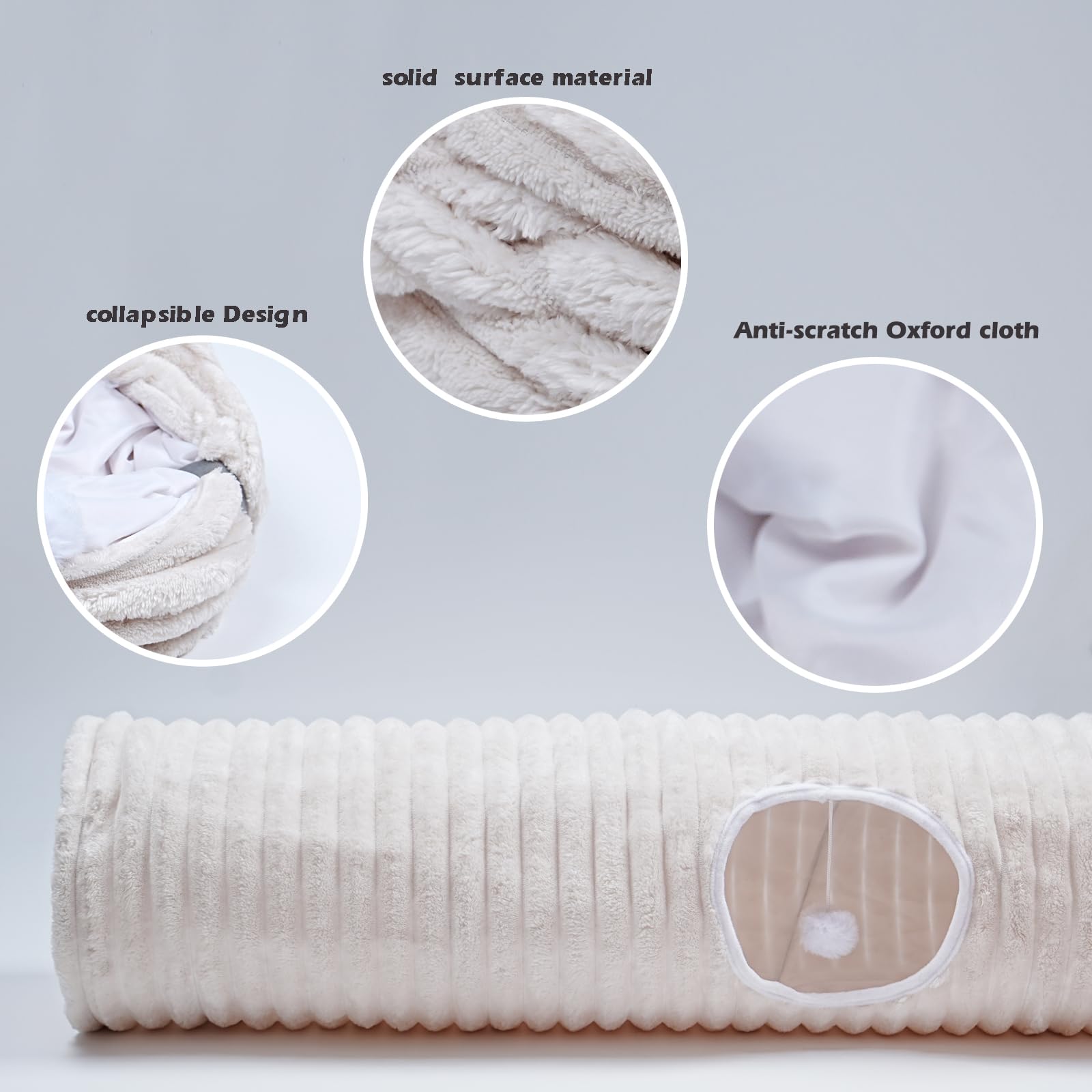 FORMYCATIE cat tunnel easy-clean design simplifies wipe-down maintenance