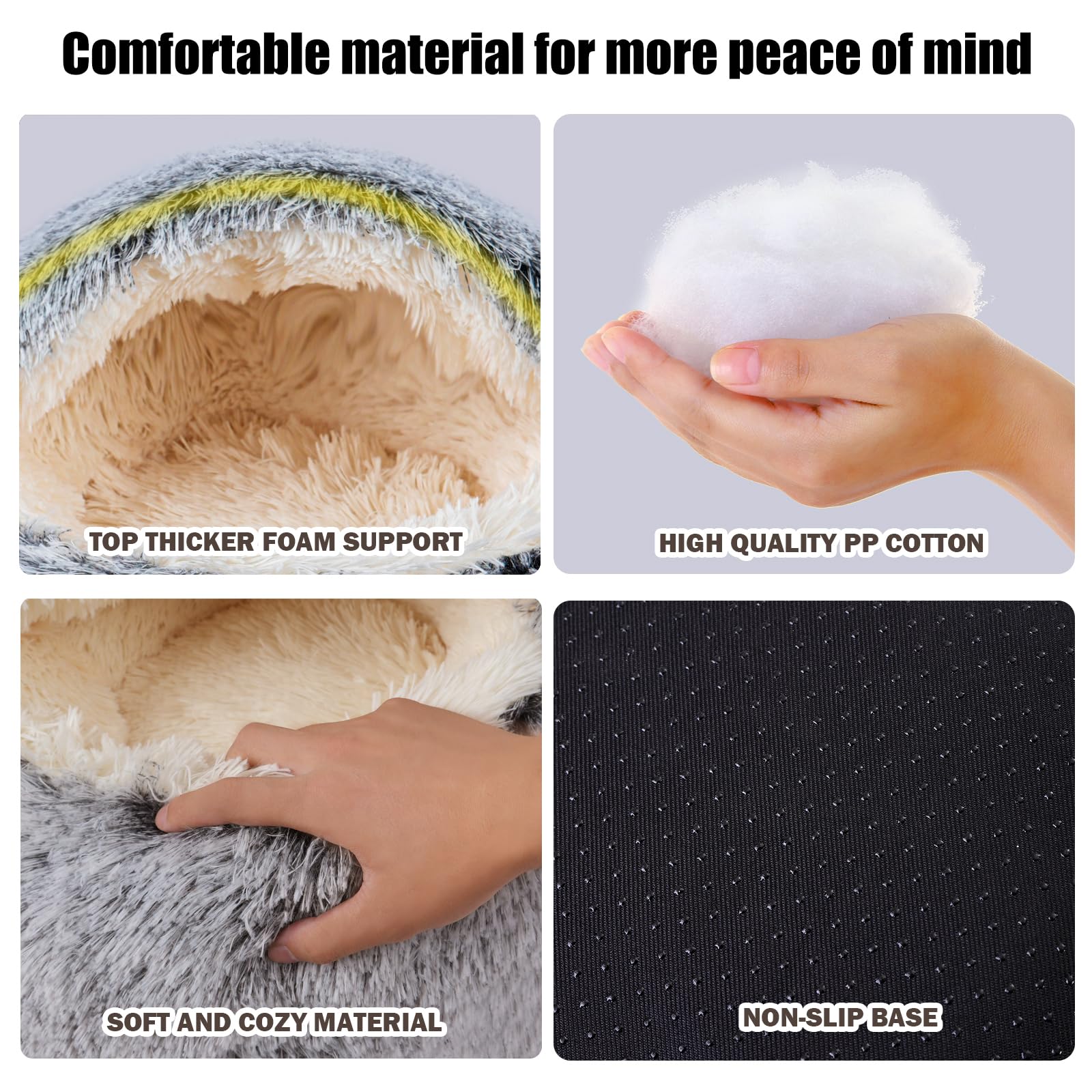 FORMYCATIE plush fleece lining close-up highlights soft, warm resting surface.